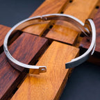 Wave Roman Rose Gold CZ Stainless Steel Openable Bangle Kada Bulk