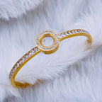 Dancing In Space Gold Stainless Steel Openable Kada Bangle Bulk