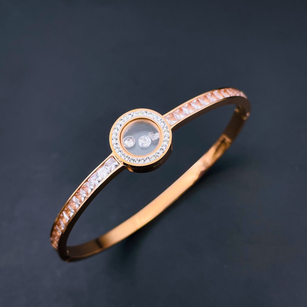 Dancing In Space Gold Stainless Steel Openable Kada Bangle Bulk