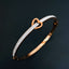 Love Heart CZ 18K Rose Gold Stainless Steel Openable Kada Bangle Bulk