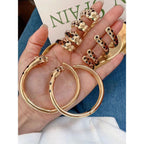 Black Spotted Panther Leopard 18K Gold Openable Cuff Kada Bangle Bulk