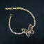 Blue Butterfly Cubic Zirconia 18K Gold Solitaire Bracelet Â Bulk