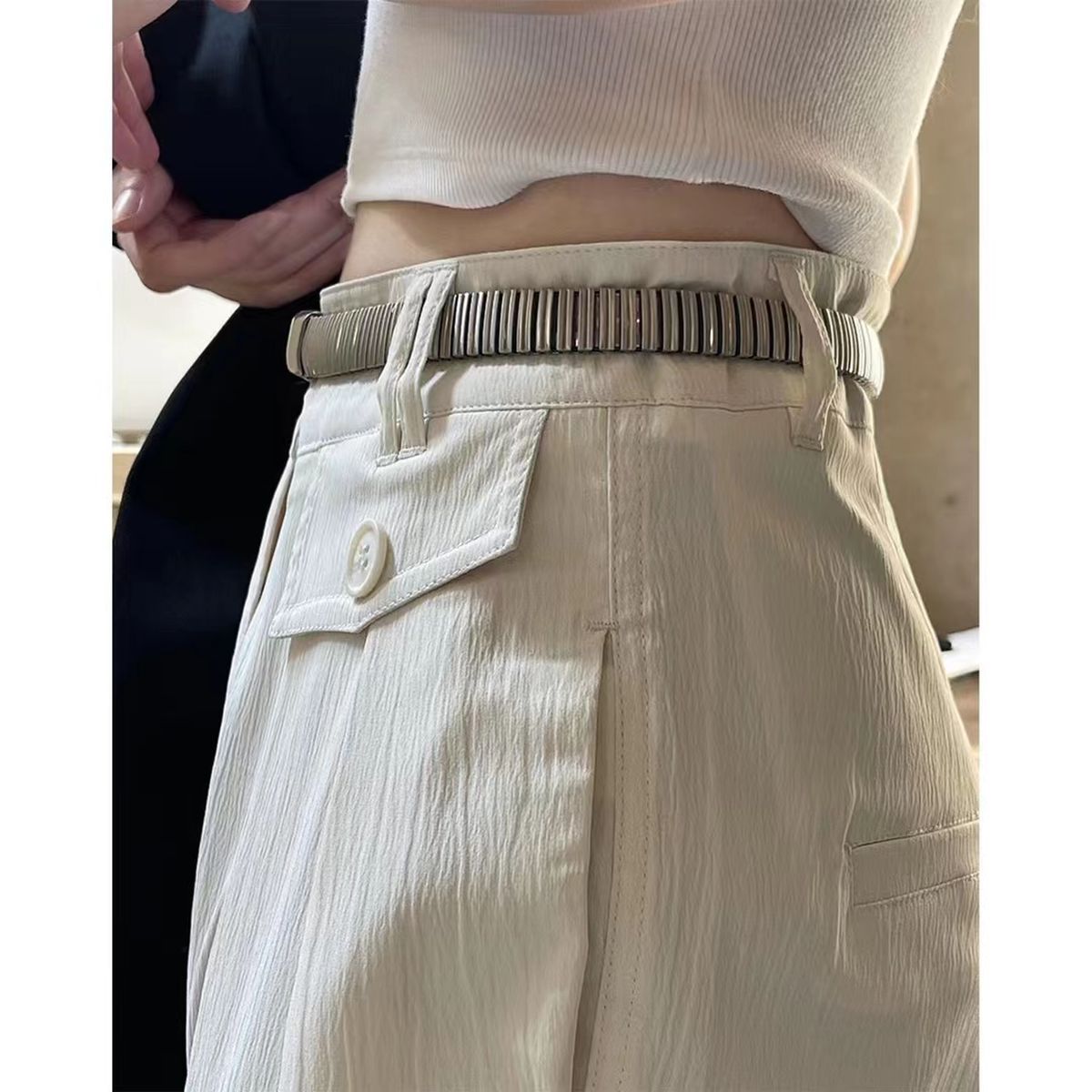 Stainless Steel Silver Belt Adjustable Waist Belt for Women 60Cm Bulk