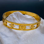 Queen Coin Ginni Gold Anti Tarnish Stainless Steel Openable Kada Bulk