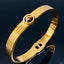 F Luxury 18K Gold Anti Tarnish 316L Stainless Steel Openable Kada Bulk