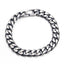 Gun Metal Brush Finish 316L Stainless Steel Curb Chain Bracelet Bulk