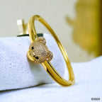 Dark Pink Teddy Bear 18K Gold Anti Tarnish Openable Kada Bangle Bulk