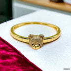 Dark Pink Teddy Bear 18K Gold Anti Tarnish Openable Kada Bangle Bulk