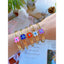Clover Flower Evil Eye White Gold Anti Tarnish Cuff Kada Bracelet Bulk