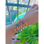 White Enamel Evil Eye 18K Gold Anti Tarnish Kada Cuff Bangle Bulk
