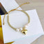 Love Heart Pearl White 18K Gold Anti Tarnish Adjustable Bracelet Bulk