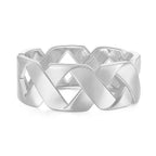 Criss Cross Curb Glossy 18K Gold Anti Tarnish Bracelet Kada Women Bulk