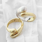 Twin Layer White 18K Gold Anti Tarnish Bracelet Kada For Women Bulk