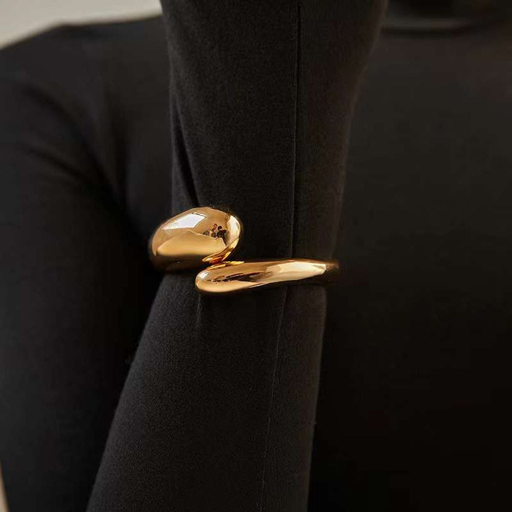 Twin Layer White 18K Gold Anti Tarnish Bracelet Kada For Women Bulk