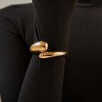 Twin Layer White 18K Gold Anti Tarnish Bracelet Kada For Women Bulk