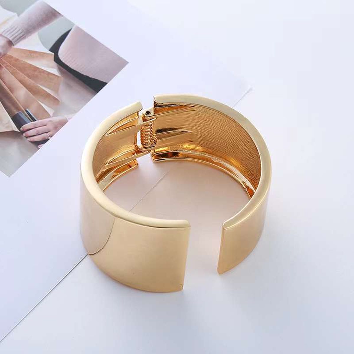 18K Gold Anti Tarnish Bracelet Kada Cuff For Women Bulk Main image