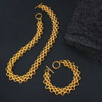 Trippal layer 18K Gold Stainless Steel Anti Tarnish Toggle Clasp Chain Bracelet For Women