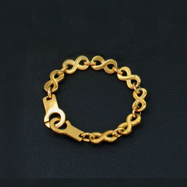 Handcuff Infinity 18K Gold Stainless Steel Anti Tarnish Chain Bracelet For Women Main image