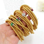 Layered Snake White 18K Gold Stainless Steel Anti Tarnish Layer Bracelet For Women