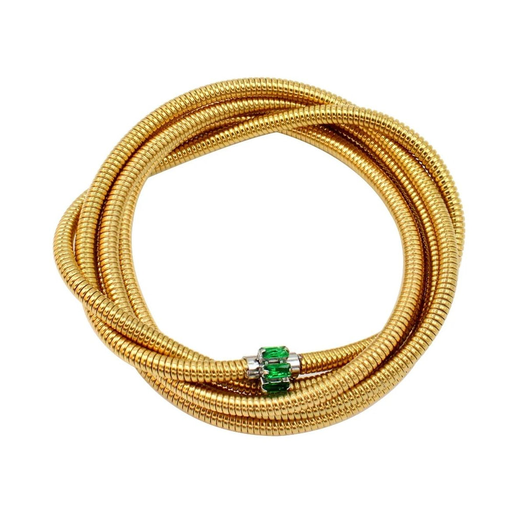 Layered Snake White 18K Gold Stainless Steel Anti Tarnish Layer Bracelet For Women