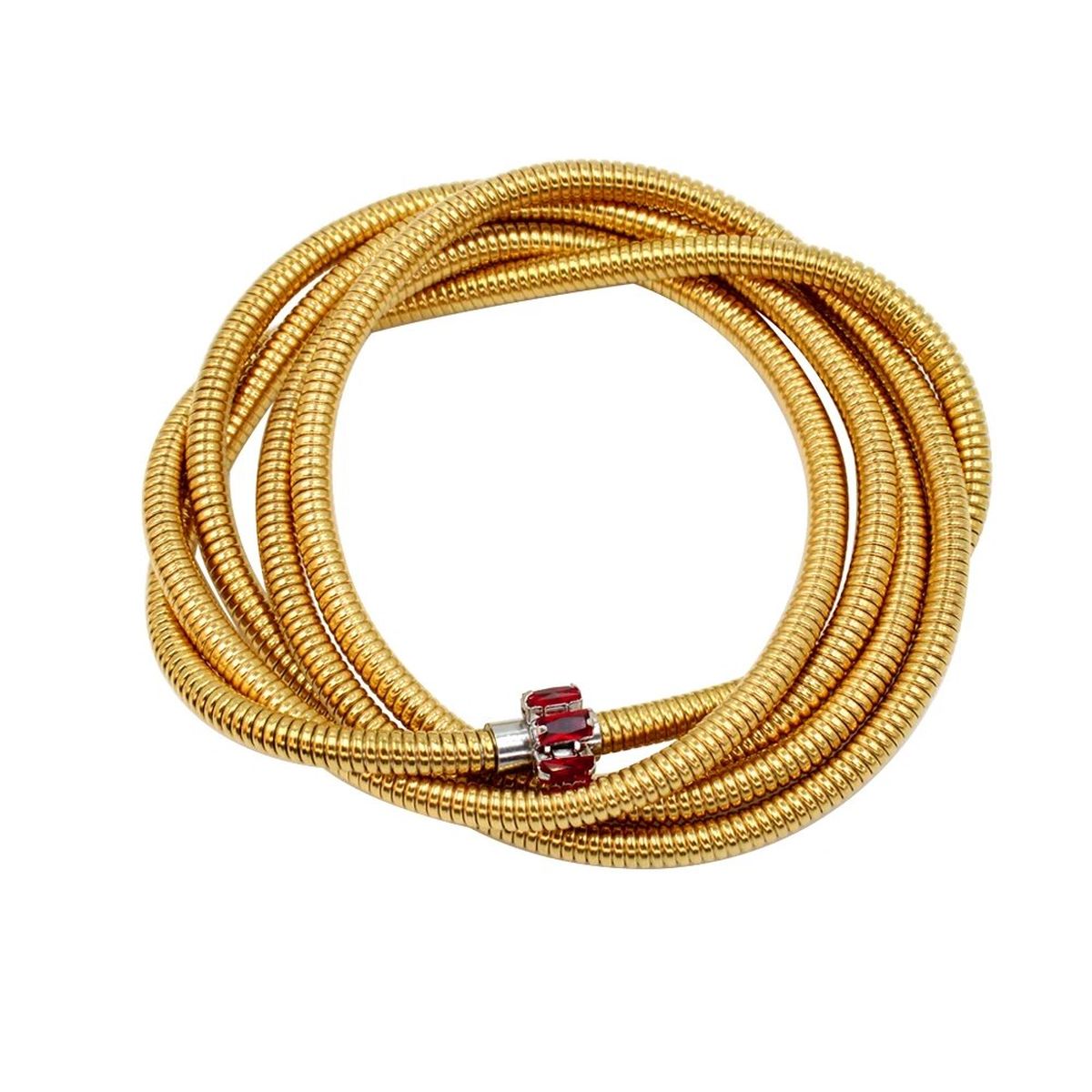 Layered Snake White 18K Gold Stainless Steel Anti Tarnish Layer Bracelet For Women