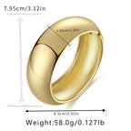 Oval 18K Gold Anti Tarnish Openable Bracelet Kada For Women Bulk