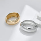 Oval 18K Gold Anti Tarnish Openable Bracelet Kada For Women Bulk