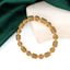 Wire Wave Beads 18K Gold Anti Tarnish Stainless Steel Bracelet Bulk