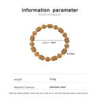 Wire Wave Beads 18K Gold Anti Tarnish Stainless Steel Bracelet Bulk