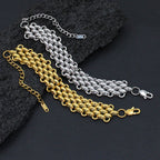 18K Gold Anti Tarnish Stainless Steel Choker Chain Necklace Women Bulk