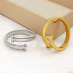 Snake CZ 18K Gold Anti Tarnish Stainless Steel Bracelet Kada Bulk