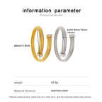 Snake CZ 18K Gold Anti Tarnish Stainless Steel Bracelet Kada Bulk