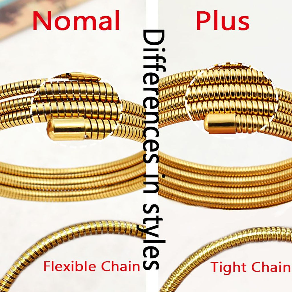 Layered Snake 18K Gold Anti Tarnish Stainless Steel Bracelet Bulk