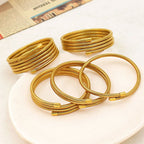 Layered Snake 18K Gold Anti Tarnish Stainless Steel Bracelet Bulk
