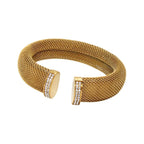 Mesh CZ 18K Gold Anti Tarnish Stainless Steel Choker Necklace Bulk