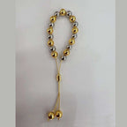 Glossy Balls 18K Gold Anti Tarnish Adjustable Slider Bracelet Bulk