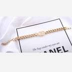 Luxury Cd 18K Gold Anti Tarnish Stainless Steel Necklace Bracelet Bulk