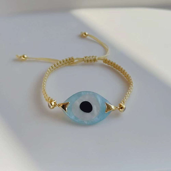Evil Eye Pink White CZ Gold Copper Anti Tarnish Bracelet Bulk Secondary image