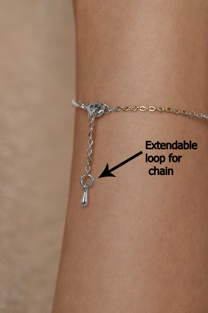 Copper Princess Cut CZ Gold Black Link Chain Id Bracelet Bulk
