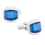 Hexagon Blue Cufflinks In Box Bulk