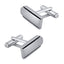 Matte Silver Black Cufflinks In Box Bulk