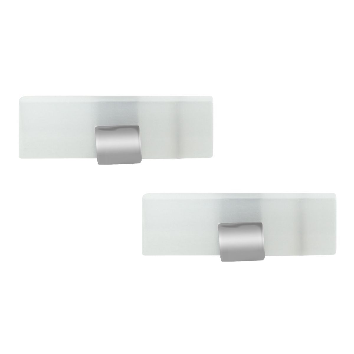 Rectangle White Frosted Ice Cufflinks In Box Bulk Secondary image