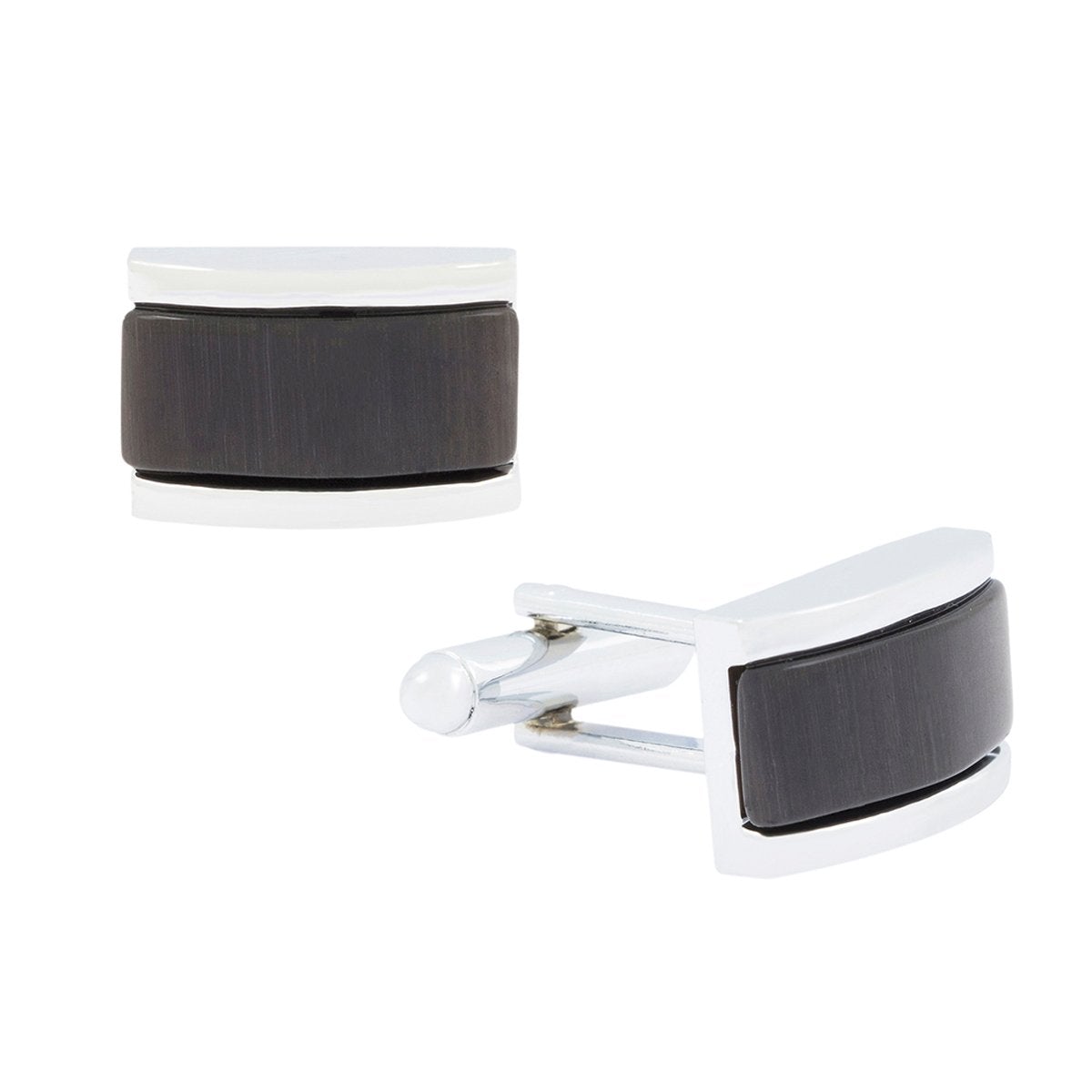 Rectangle Black Cufflinks In Box Bulk Secondary image