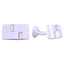 Rectangle Silver Diamond Cufflinks In Box Bulk