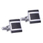 Square Black Checks Cufflinks In Box Bulk