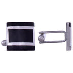 Square Black Checks Cufflinks In Box Bulk