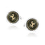 Round Grey Ferrari Horse Cufflinks In Box Bulk