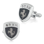 Fancy Black Ferrari Horse Cufflinks In Box Bulk