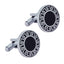 Round Black Checks Cufflinks In Box Bulk