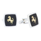 Square Black Ferrari Horse Cufflinks In Box Bulk